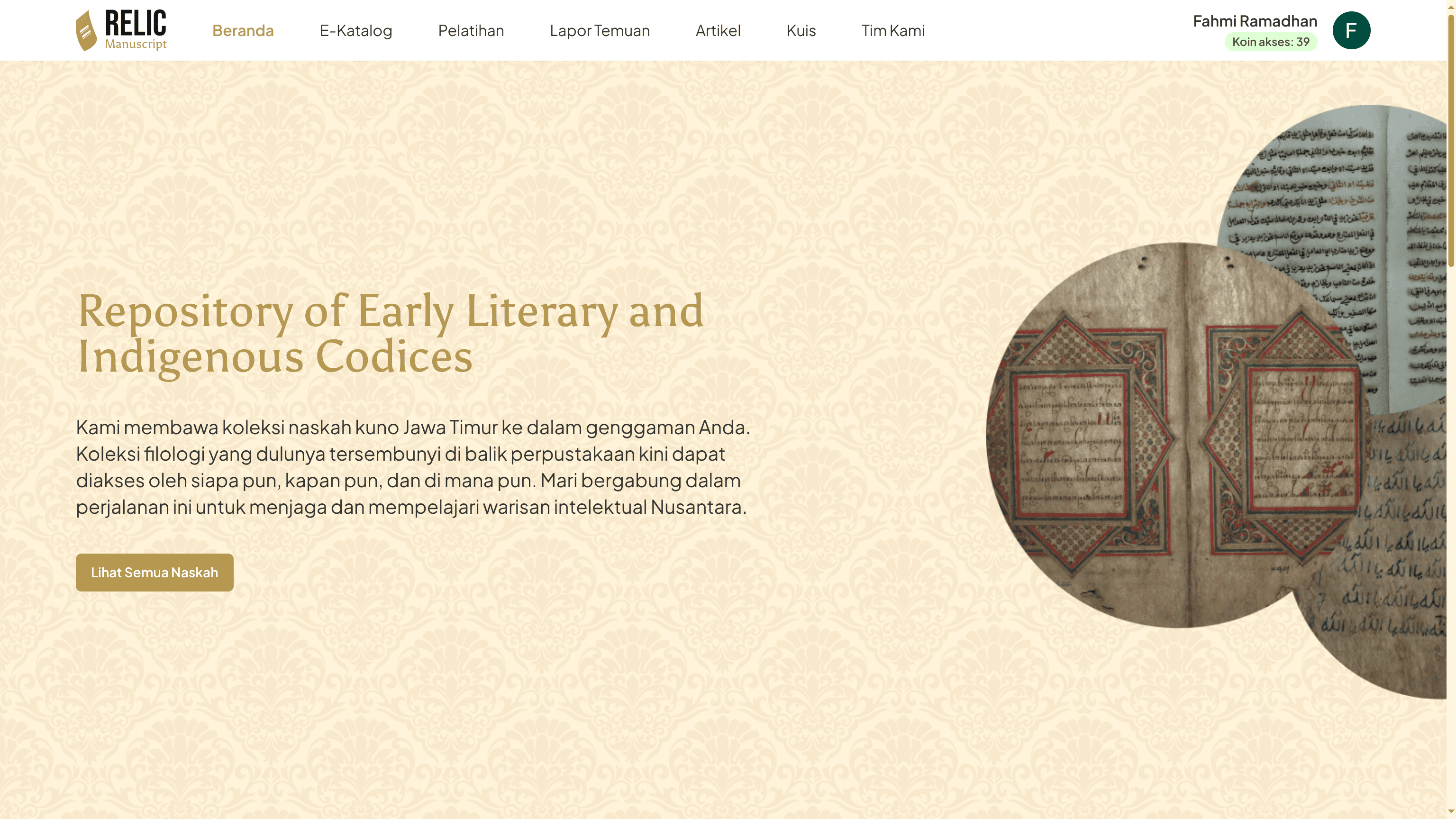 RELIC - Repository of Early Literary and Indigenous Codices - Image 1